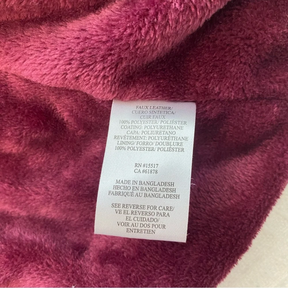 Penelope Mack maroon faux fur lined girls jacket size 2T